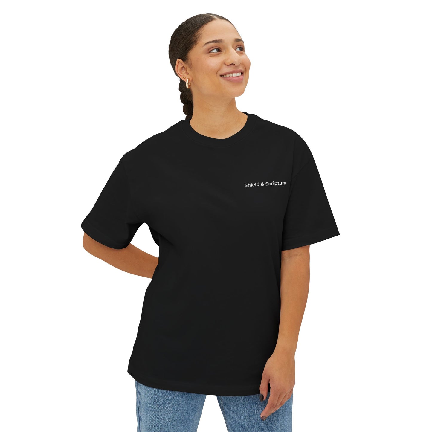 Stand Firm QR Tee | For Those Fighting Quiet Battles | Christian T-Shirt with Message Link