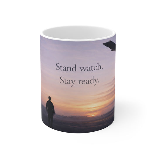 (11 Oz) Stand Watch. Stay Ready. – For Those Who Serve | Air Force Inspired Coffee Mug