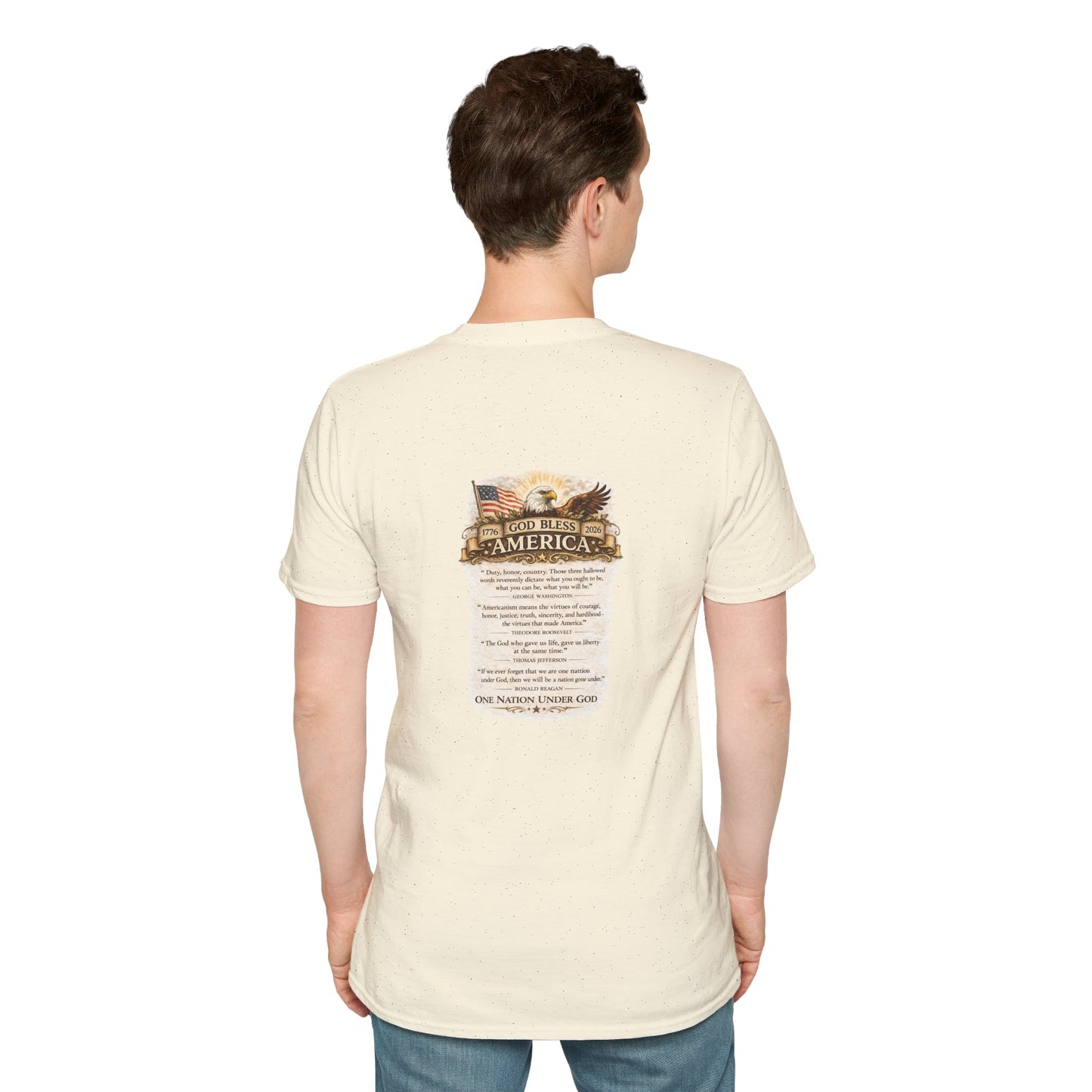 God Bless America 1776–2026 Shirt | One Nation Under God | Patriotic Christian T-Shirt