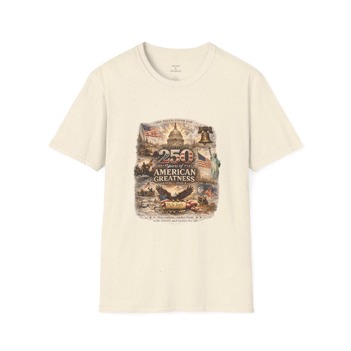 God Bless America 1776–2026 Shirt | One Nation Under God | Patriotic Christian T-Shirt